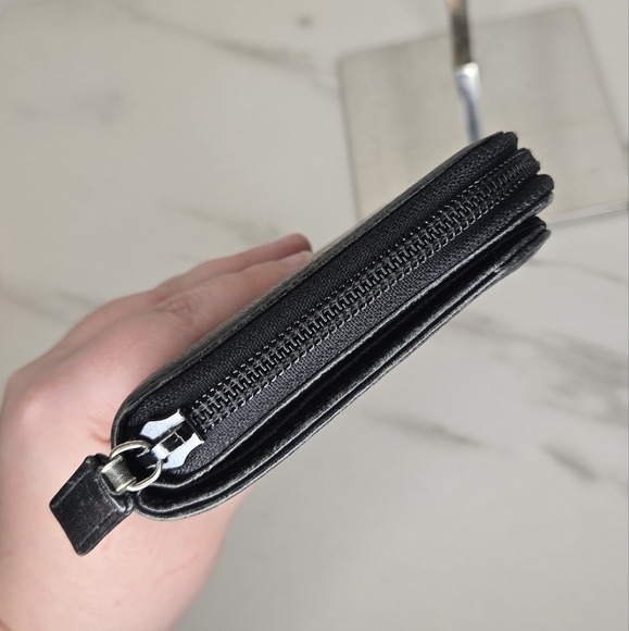 Prada Black Leather Bifold Compact Wallet - Picture 9 of 10